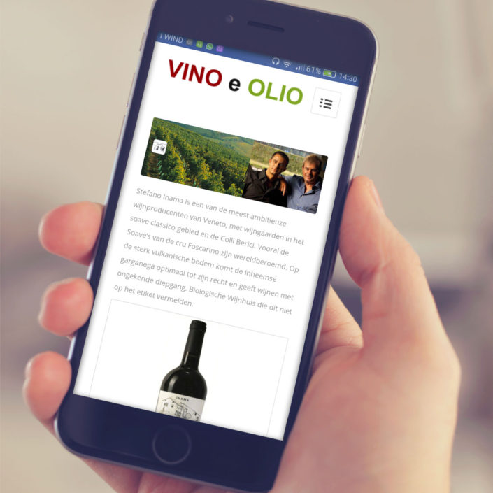 Vino e Olio - Sitoweb